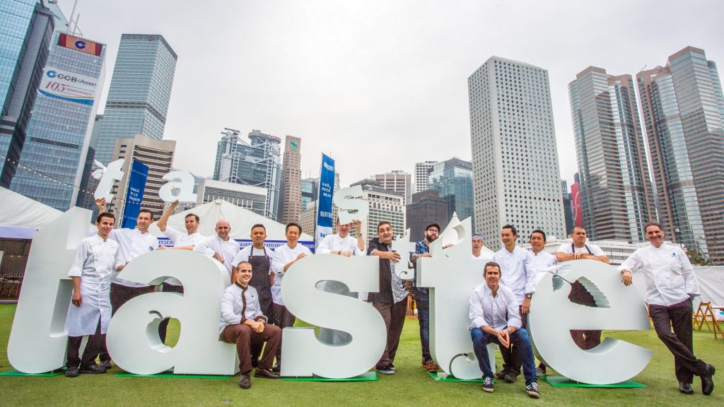 Chefs gathered to celebrate the Taste of Hong Kong Photo: Allen Kiely