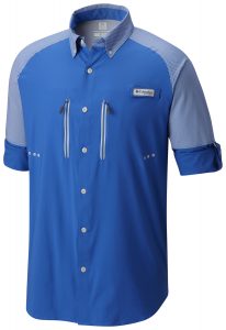 Men’s Solar Shade Zero Woven LS (Blue) $899 (Rolled sleeves)